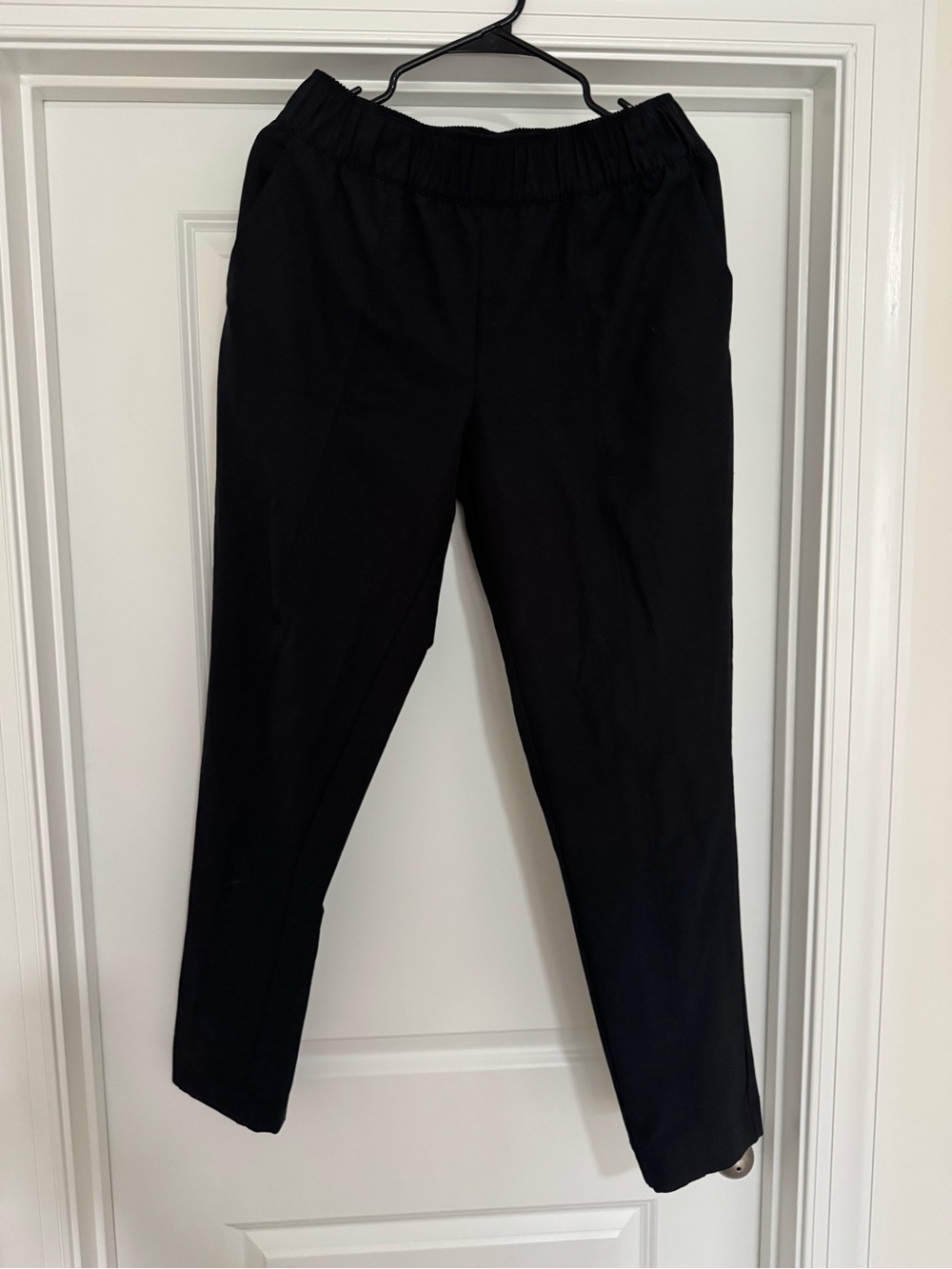 Classic Black Elastic Waist Trousers